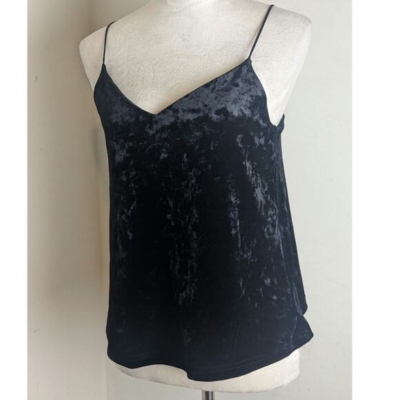 Dark Romantic Crush Black velvet Cami Women's Size XS/S - Picture 1 of 7